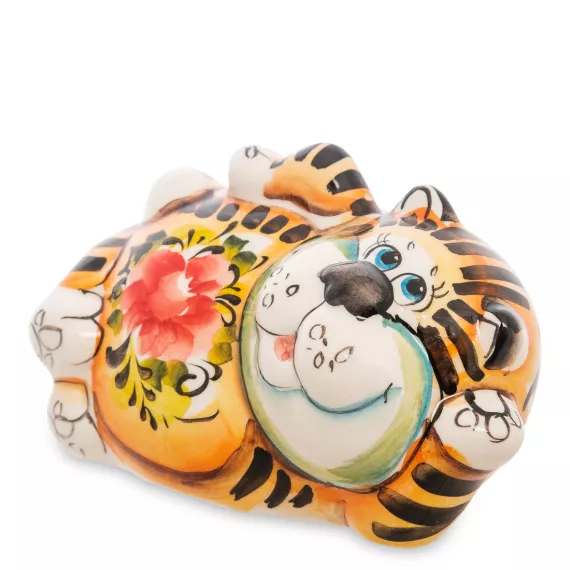 Фигурка Кот-Таити бол. цв.(Гжельский фарфор) ГЛ-200, изображение 2