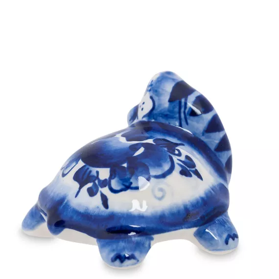 Фигурка декоративная Art East, Черепаха, 6 см, гжель, изображение 2