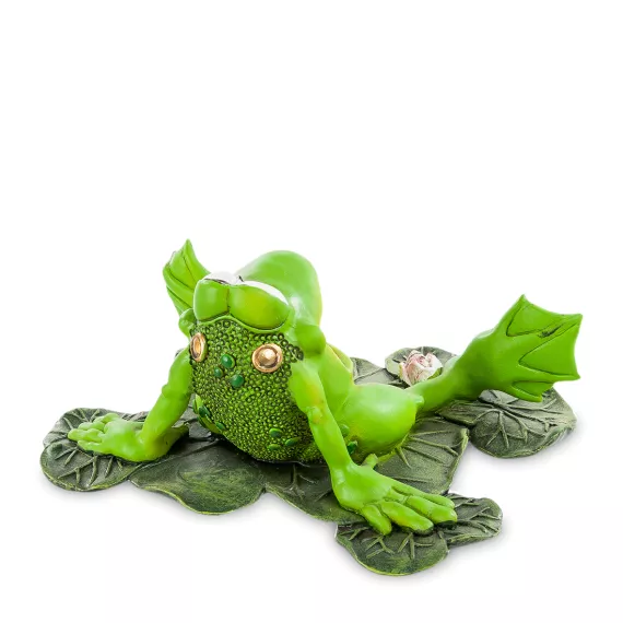 Фигурка-лягушка Фрогги на отдыхе The Comical World of Warren Stratford RV-113, изображение 2