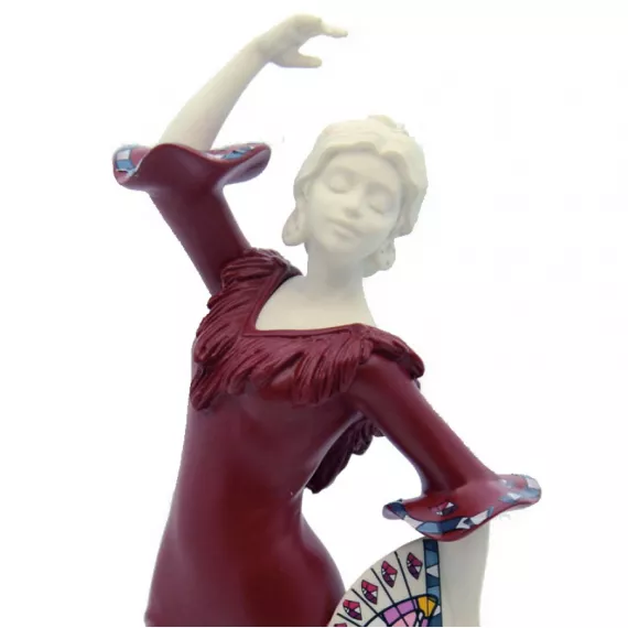 Статуэтка Nadal 763646M Танцовщица с веером (красный средний), изображение 2