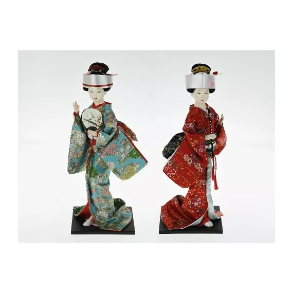 Фигурка декоративная ENS, Японка с веером, 15*15*39 см