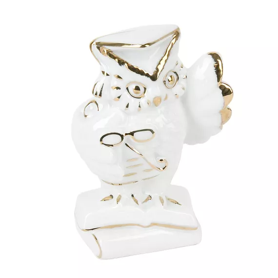 Фигурка декоративная Ученая сова, 7,5x11,5x5,5 см 9902368