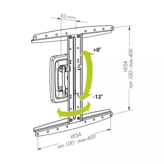 Кронштейн для телевизора Hi HTN-5532B Black, изображение 3