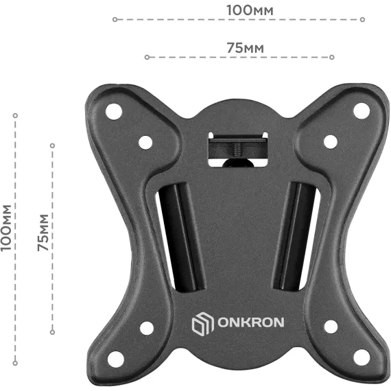 Кронштейн для телевизора 10"-32" ONKRON R2 наклонно-поворотный, чёрный, изображение 2