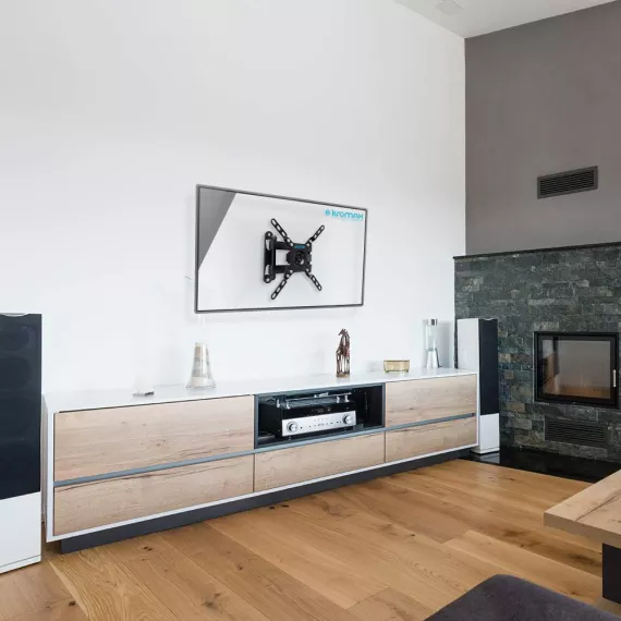 Кронштейн для телевизора настенный наклонно-поворотный Kromax DIX-13 15"-42" до 20 кг, изображение 2