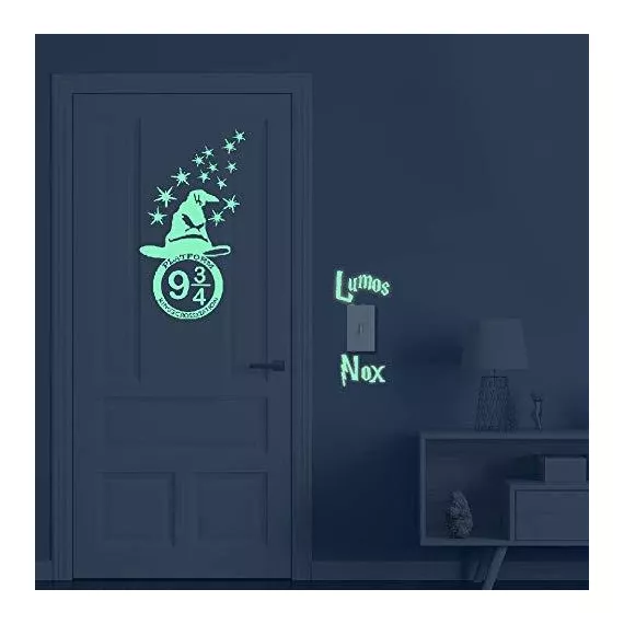 Наклейка для декора интерьера неоновая Гарри платформа 9 3/4 К 1082 - 13, изображение 2