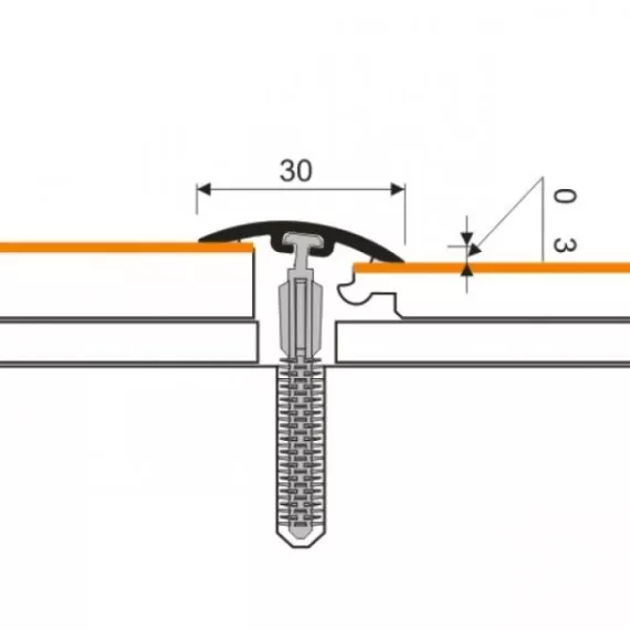 Порожек ПВХ Myck D-P0300-16 Клен 1000х30 мм, изображение 2