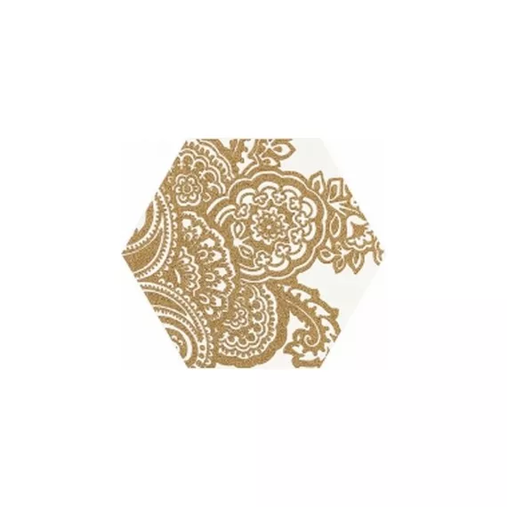 Декор Shiny Lines Gold Heksagon Inserto B 17.1x19.8 Paradyz Ceramica