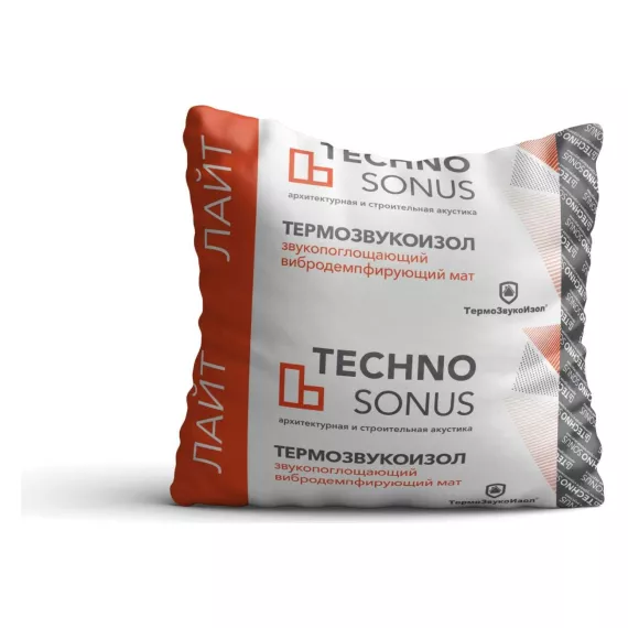 Мат для звукоизоляции ТермоЗвукоИзол Лайт (10х1.5 м; 10 мм; 15 кв.м) ТехноСонус 1300100007, изображение 2