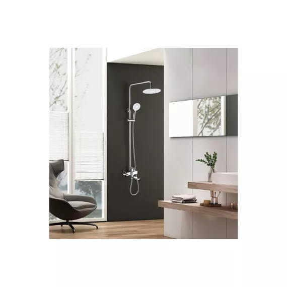 Душевая система со смесителем и тропическим душем MYNAH хром M33112, изображение 2