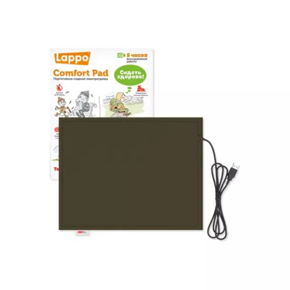 Коврик с подогревом Lappo USB, 32х26 см, цвет оливковый 2232700, изображение 2