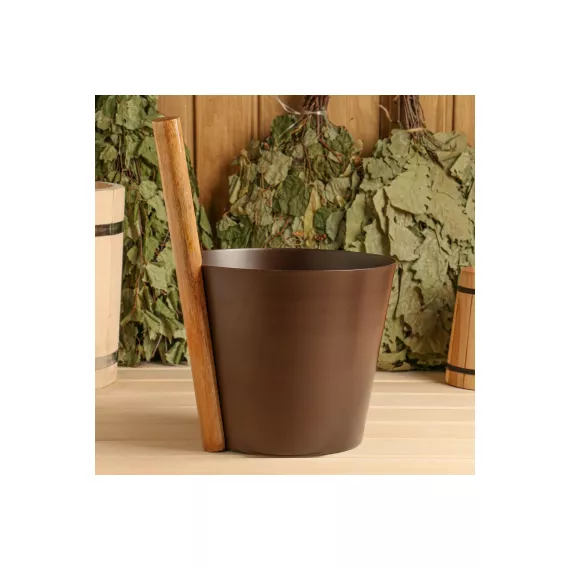 Ушат из алюминия СИМАЛЕНД 5 л, коричневый 7752750, изображение 2