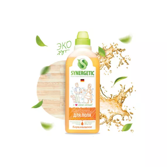 Универсальное средство для мытья поверхностей Synergetic 1 л 4613720438853, изображение 2