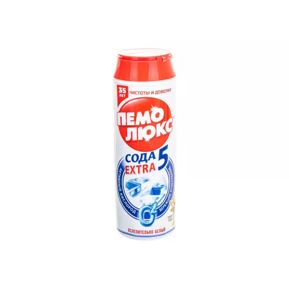 Чистящее средство ПЕМОЛЮКС Сода-5 Экстра Ослепительно Белый 480 г, порошок 2415956 601895, изображение 2