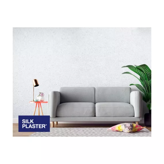 Жидкие обои Absolute Жемчужно-белый 868 гр Silkplaster A104, изображение 2