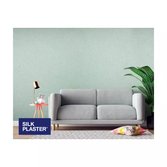 Жидкие обои Absolute Мятный пастельный 743 гр Silkplaster A207, изображение 2