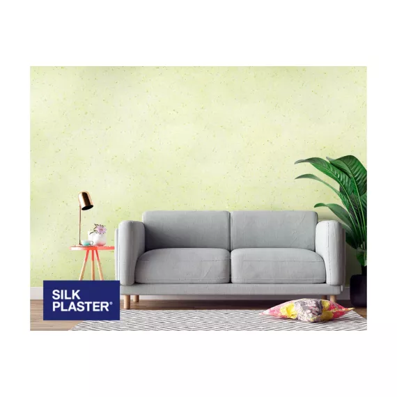 Жидкие обои Absolute Лимонно-желтый 1.125 кг Silkplaster A401, изображение 2