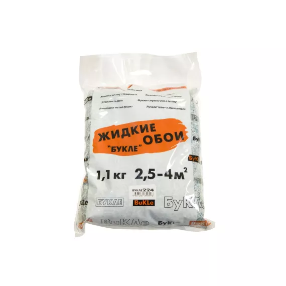 Жидкие обои КАСАВАГА, бело-бирюзовый с серым Букле 224, изображение 2