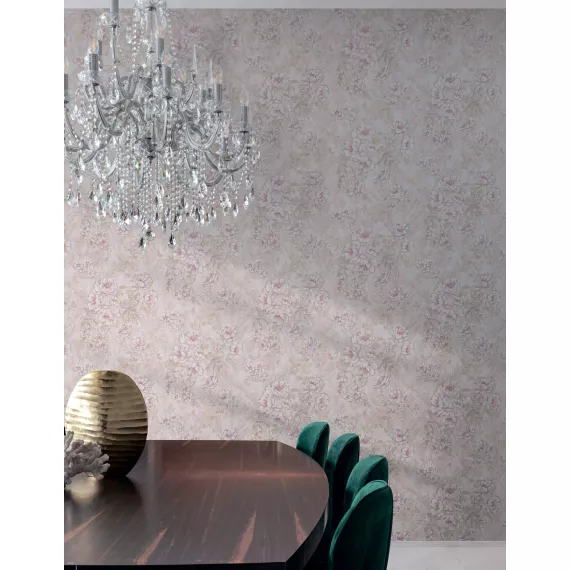 Виниловые обои на флизелине Grandeco Poeme OM2207, изображение 2