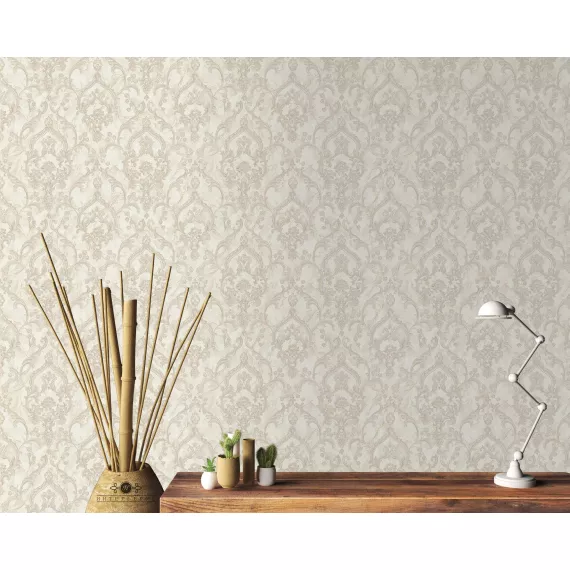Виниловые обои на флизелине Grandeco Poeme OM3005, изображение 3