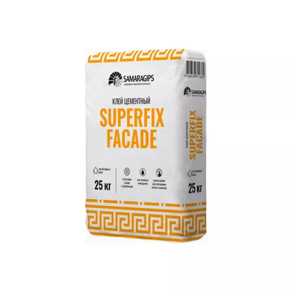 Цементный клей Samaragips SUPERFIX FACADE 25 кг STD_MSK_00021