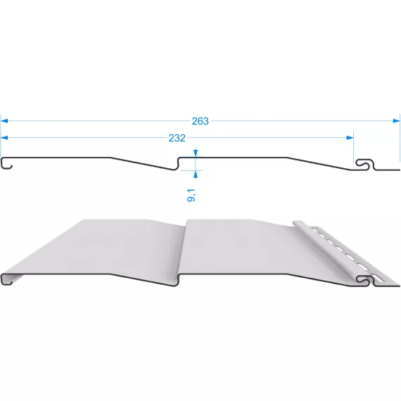 Сайдинг Docke Standard D4,5D пломбир PSSC-1044, изображение 2