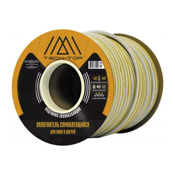 Уплотнитель (белый, E 9х4 мм, бухта 150 м) TECH-TOP 027-0001 53927