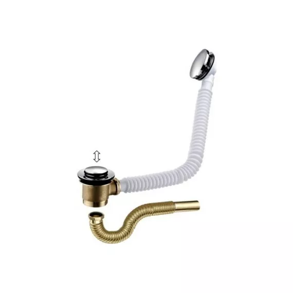 Слив/перелив ORE BW40PP автомат, металл/пласт. L=240-550 мм, слив 40 мм 7079988607474