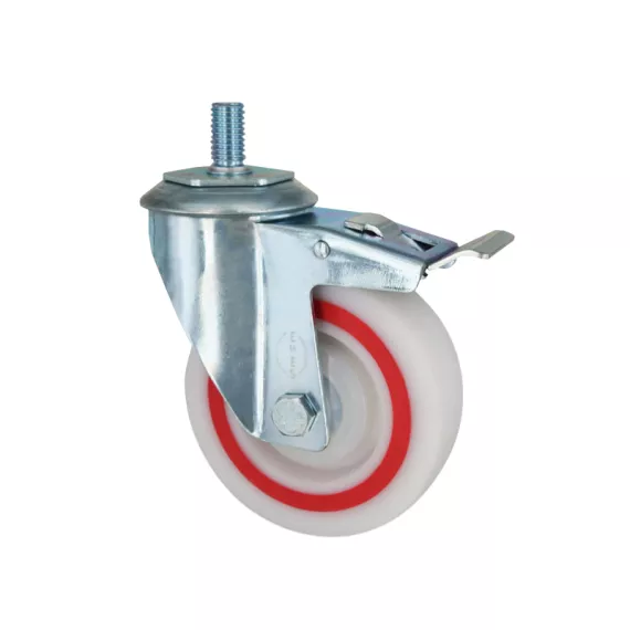 Колесо полипропиленовое с болтом и тормозом EM05 MBTM 100 F